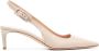 Gianvito Rossi 55mm leather slingback pumps Neutrals - Thumbnail 1