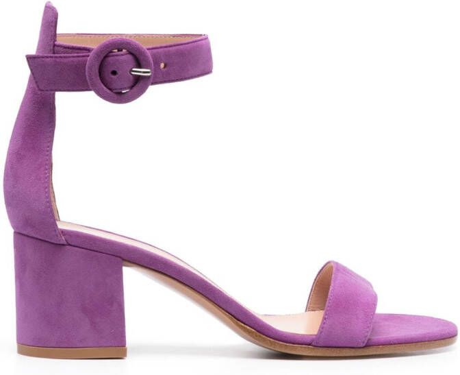 Gianvito Rossi 60mm ankle strap-fastening sandals Purple