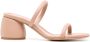 Gianvito Rossi 60mm block-heel leather sandals Pink - Thumbnail 1