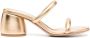 Gianvito Rossi 70mm block-heel sandals Gold - Thumbnail 1