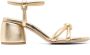 Gianvito Rossi 70mm metallic-effect leather sandals Gold - Thumbnail 1