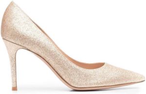 Gianvito Rossi 85mm heeled pumps Gold