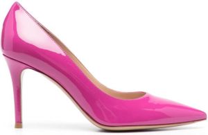 Gianvito Rossi 85mm patent heeled pumps Pink