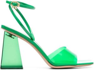 Gianvito Rossi 85mm square-toe sandals Green
