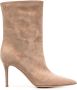 Gianvito Rossi 85mm suede ankle boots Neutrals - Thumbnail 1