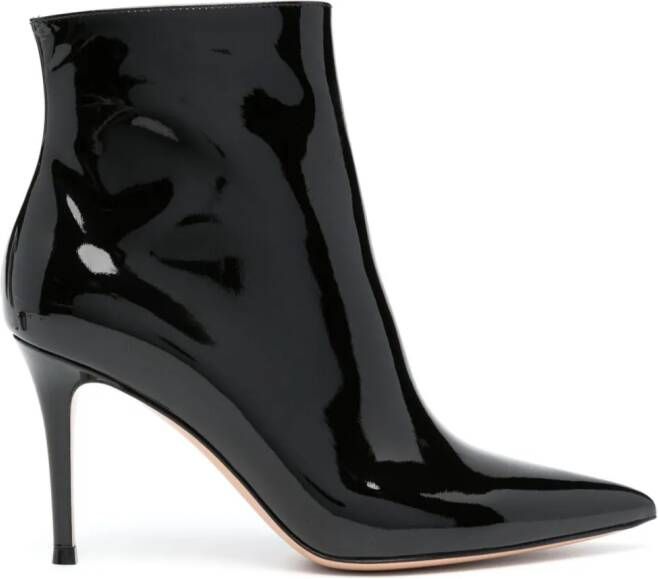 Gianvito Rossi 90mm leather ankle boots Black