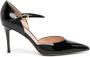 Gianvito Rossi 90mm pointed leather pumps Black - Thumbnail 1