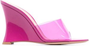 Gianvito Rossi 95mm wedge sandals Pink