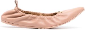 Gianvito Rossi Alina leather ballerina shoes Pink