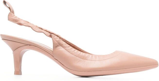 Gianvito Rossi Alina slingback leather pumps Pink
