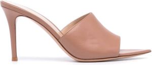 Gianvito Rossi Alise leather mules Brown