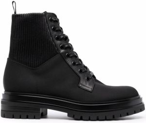 Gianvito Rossi ankle lace-up boots Black