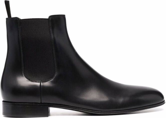 Gianvito Rossi ankle-length leather Chelsea boots Black