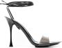 Gianvito Rossi Spice 100mm tie-fastening sandals Black - Thumbnail 1