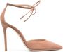 Gianvito Rossi ankle-tie pointed pumps Neutrals - Thumbnail 1