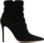 Gianvito Rossi Ariana 85mm cut-out suede boots Black - Thumbnail 1