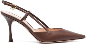 Gianvito Rossi Ascent 85mm slingback pumps Brown