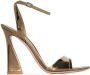 Gianvito Rossi Aura 105mm patent leather sandals Gold - Thumbnail 1