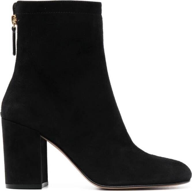 Gianvito Rossi Bellamy 75mm ankle suede boots Black