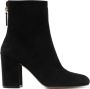 Gianvito Rossi Bellamy 75mm ankle suede boots Black - Thumbnail 1