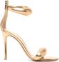 Gianvito Rossi Bijoux 100mm leather sandals Gold - Thumbnail 1