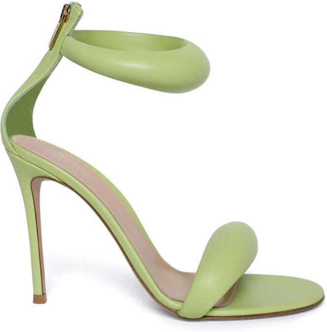 Gianvito Rossi Bijoux 105mm leather sandals Green