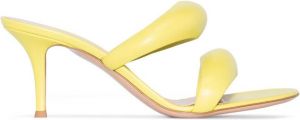 Gianvito Rossi Bijoux 70mm double-strap sandals Yellow