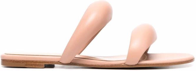 Gianvito Rossi Bijoux padded-strap sandals Pink