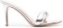 Gianvito Rossi Bijoux 85mm padded sandals Silver - Thumbnail 1