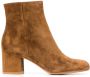 Gianvito Rossi block-heel ankle boots Brown - Thumbnail 1