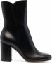 Gianvito Rossi block-heel leather ankle boots Black - Thumbnail 1