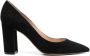 Gianvito Rossi Piper 85mm suede pumps Black - Thumbnail 1