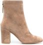 Gianvito Rossi Bellamy 85mm suede ankle boots Neutrals - Thumbnail 1