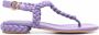 Gianvito Rossi braided-band open-toe sandals Purple - Thumbnail 1