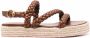 Gianvito Rossi braided open-toe sandals Brown - Thumbnail 1