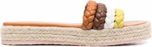 Gianvito Rossi braided-strap sandals Brown