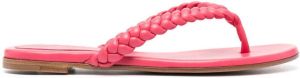 Gianvito Rossi braided-strap sandals Pink