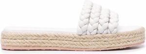 Gianvito Rossi braided-strap sandals White
