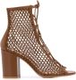 Gianvito Rossi caged high heel sandals Brown - Thumbnail 1