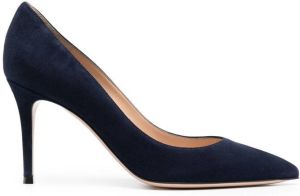 Gianvito Rossi Camoscio 85mm pumps Blue
