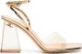 Gianvito Rossi Cosmic 85mm leather sandals Gold - Thumbnail 1