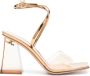 Gianvito Rossi Cosmic Sandal 90mm leather sandals Gold - Thumbnail 1