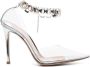 Gianvito Rossi crystal-embellished transparent pumps Neutrals - Thumbnail 1
