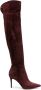 Gianvito Rossi Cuissard 90mm suede boots Red - Thumbnail 1