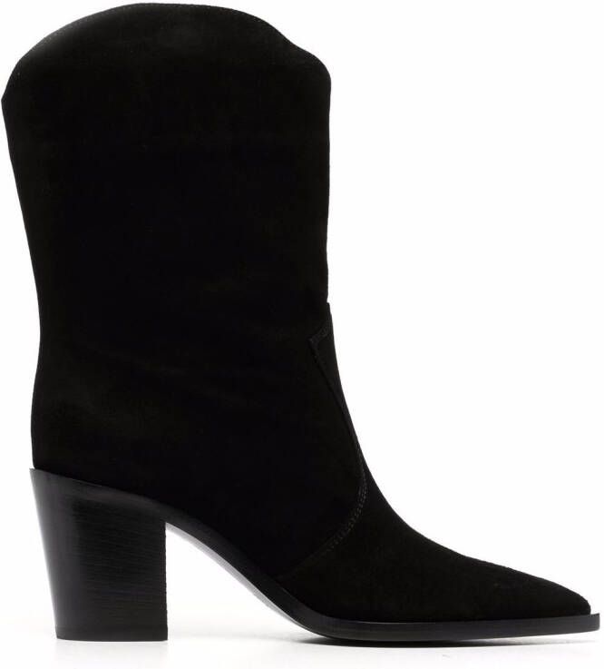 Gianvito Rossi Denver 70mm suede ankle boots Black
