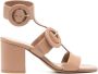 Gianvito Rossi double-buckle leather sandals Neutrals - Thumbnail 1
