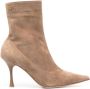 Gianvito Rossi Dunn 85mm suede ankle boots Brown - Thumbnail 1