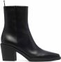 Gianvito Rossi Dylan leather ankle boots Black - Thumbnail 1