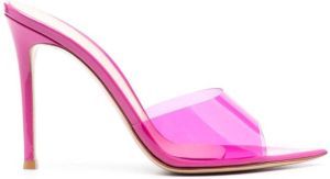 Gianvito Rossi Elle 115mm transparent sandals Pink
