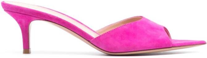 Gianvito Rossi Elle 55mm mules Pink